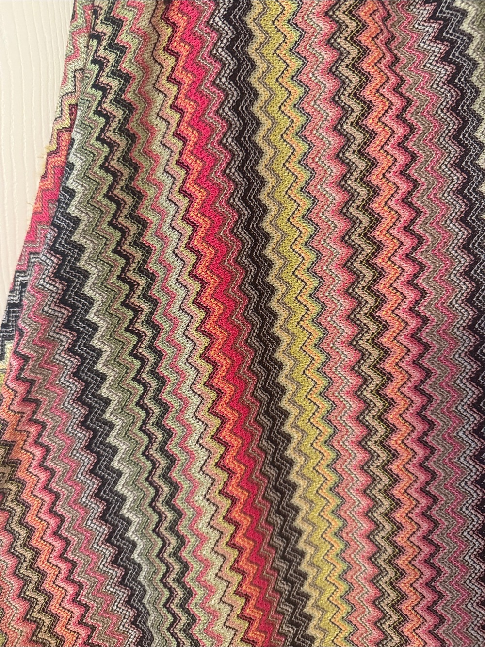 Anthropologie Multicolor Zigzag A-Line Skirt